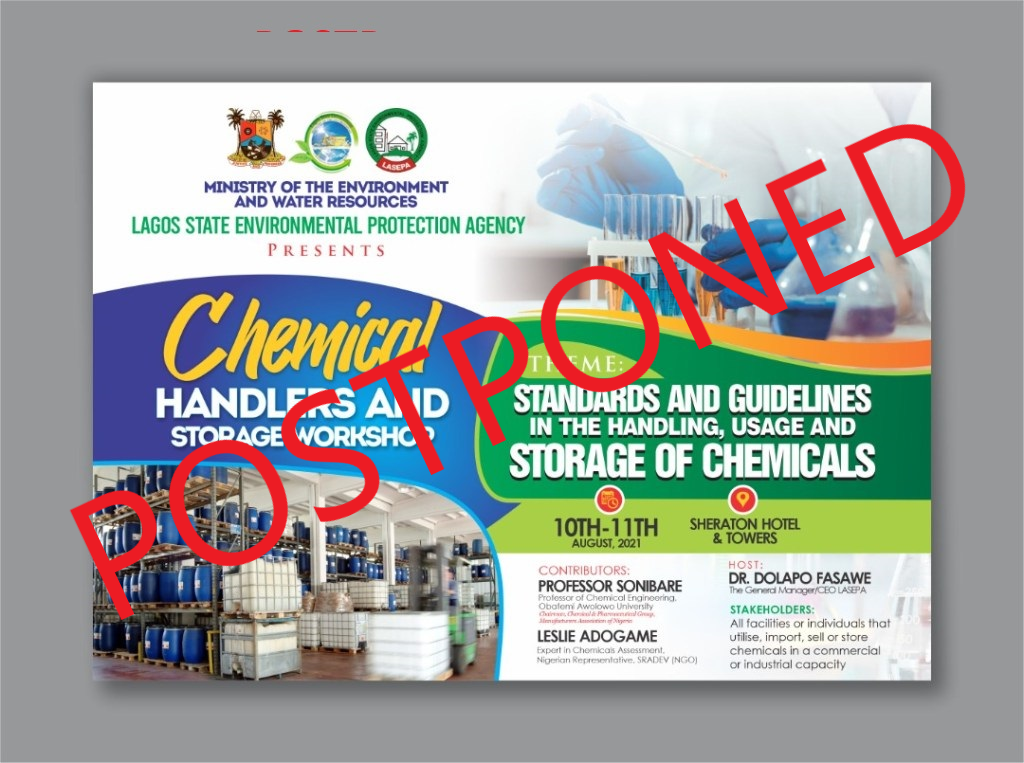 RE: CHEMICAL HANDLERS' WORKSHOP Y2021 - Lagos State ...